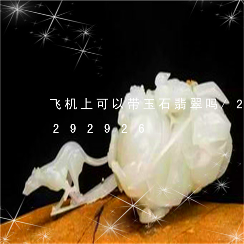 飞机上可以带玉石翡翠吗/2023072292926