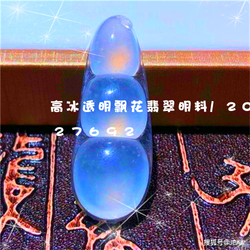 高冰透明飘花翡翠明料/2023112327692