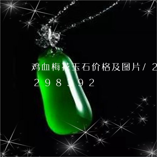 鸡血梅花玉石价格及图片/2023072298392