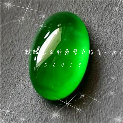 麒麟怎么种翡翠价格高一点/2023111456059