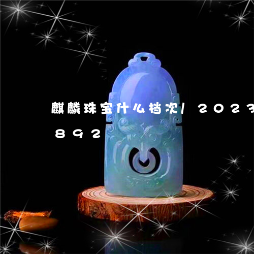 麒麟珠宝什么档次/2023040157892