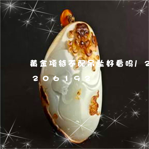 黄金项链不配吊坠好看吗/2023072206192