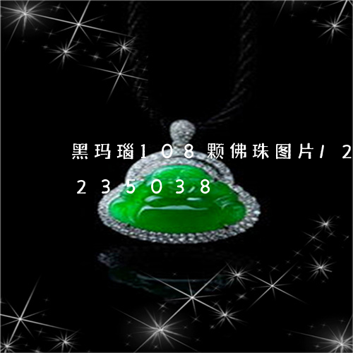 黑玛瑙108颗佛珠图片/2023072235038