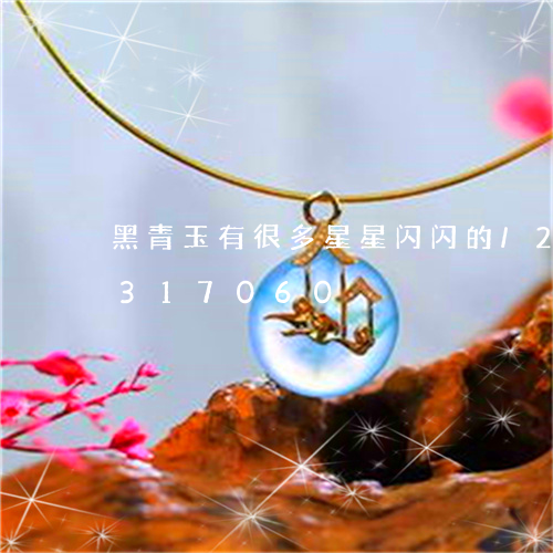 黑青玉有很多星星闪闪的/2023072317060