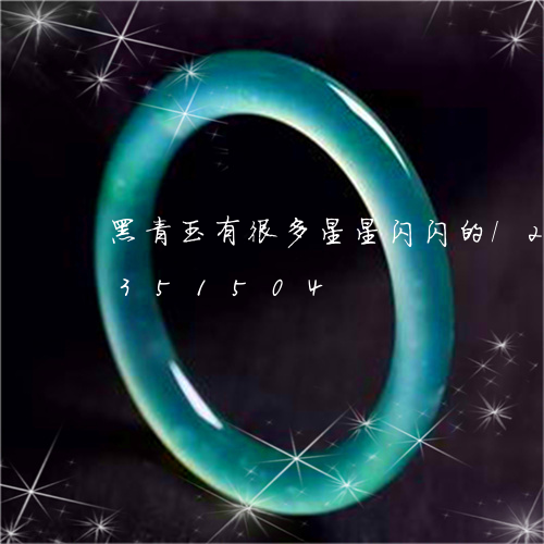 黑青玉有很多星星闪闪的/2023072351504