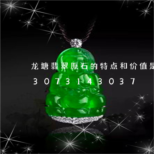 龙塘翡翠原石的特点和价值是什么/2023073143037